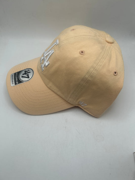 Los Angeles Dodgers MLB 47Clean Up Camel/White Adjustable Hat