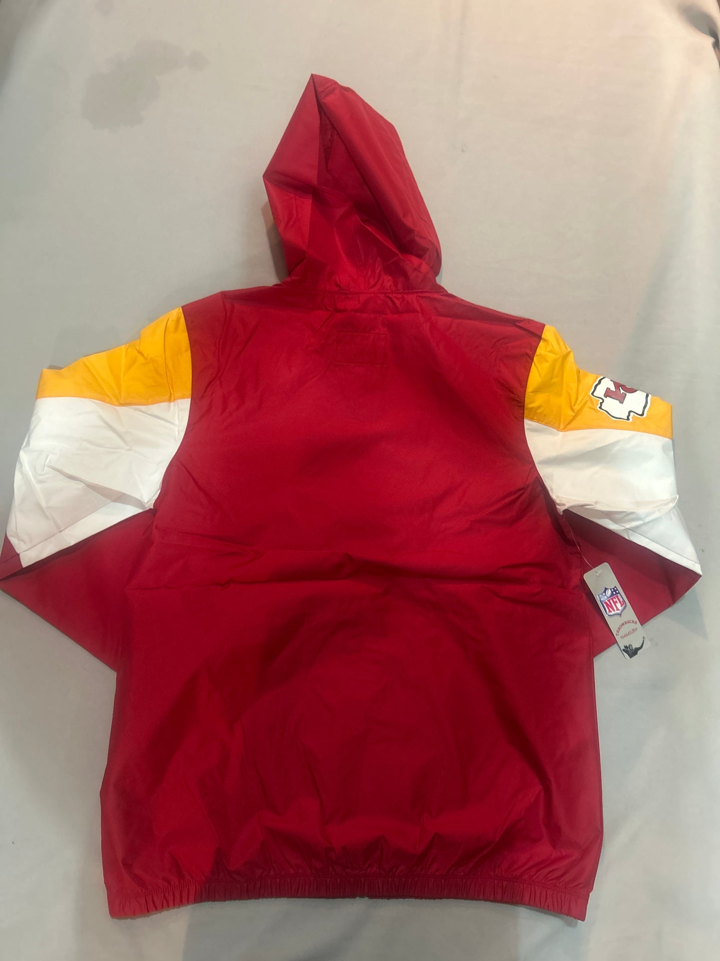 Kansas City Chiefs NFL Mitchell & Ness Throwback Full Zip Men Windbreaker