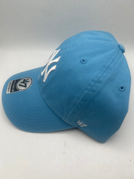 New York Yankees ‘47CleanUp Adjustable Hat Sky Blue