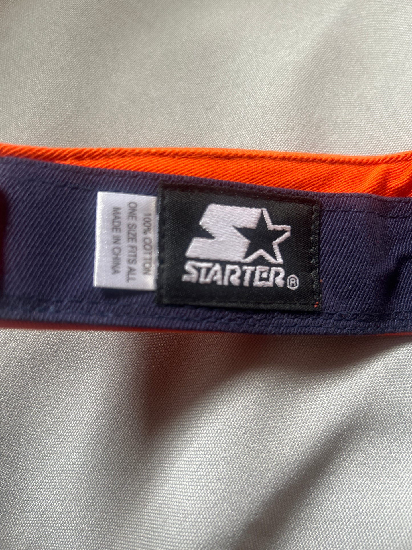 Starter Athletics Men/Women Orange Vintage Strap Back Sun Visor