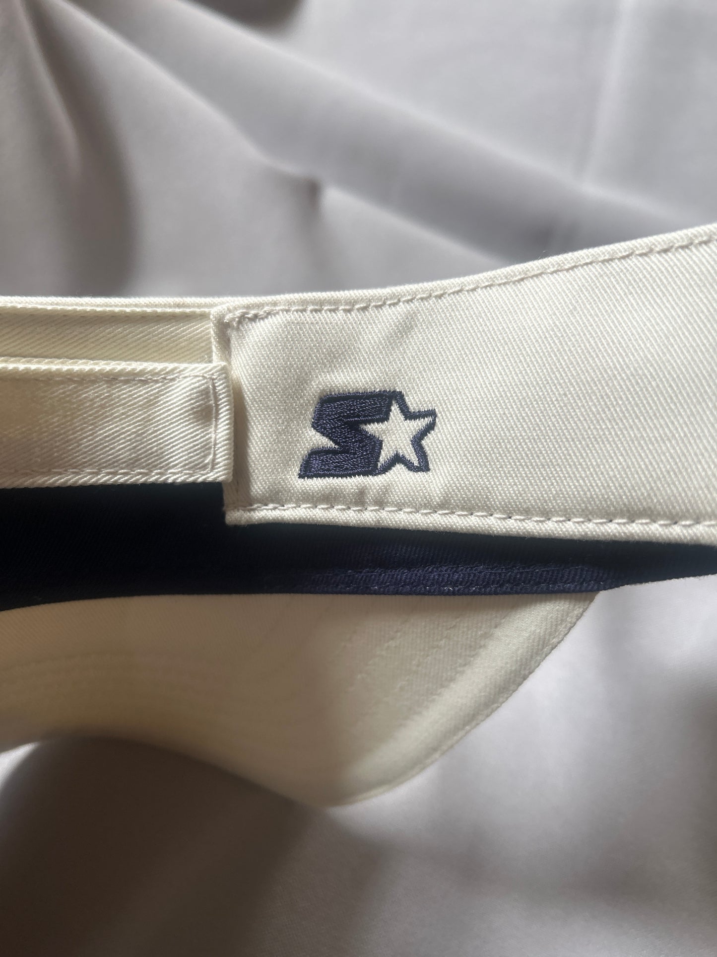 Starter Athletics Men/Women White Vintage Strap Back Sun Visor