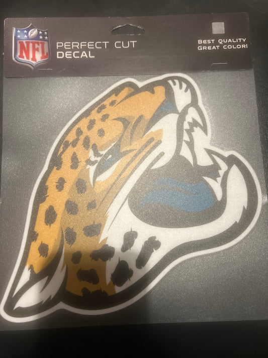 Jacksonville Jaguars NFL Perfect Cut Decal 8x8