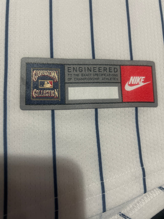 NEW YORK YANKEES MLB BABE RUTH #3 NIKE WHITE THROWBACK COOPERSTOWN COLLECTION LIMITED MEN JERSEY