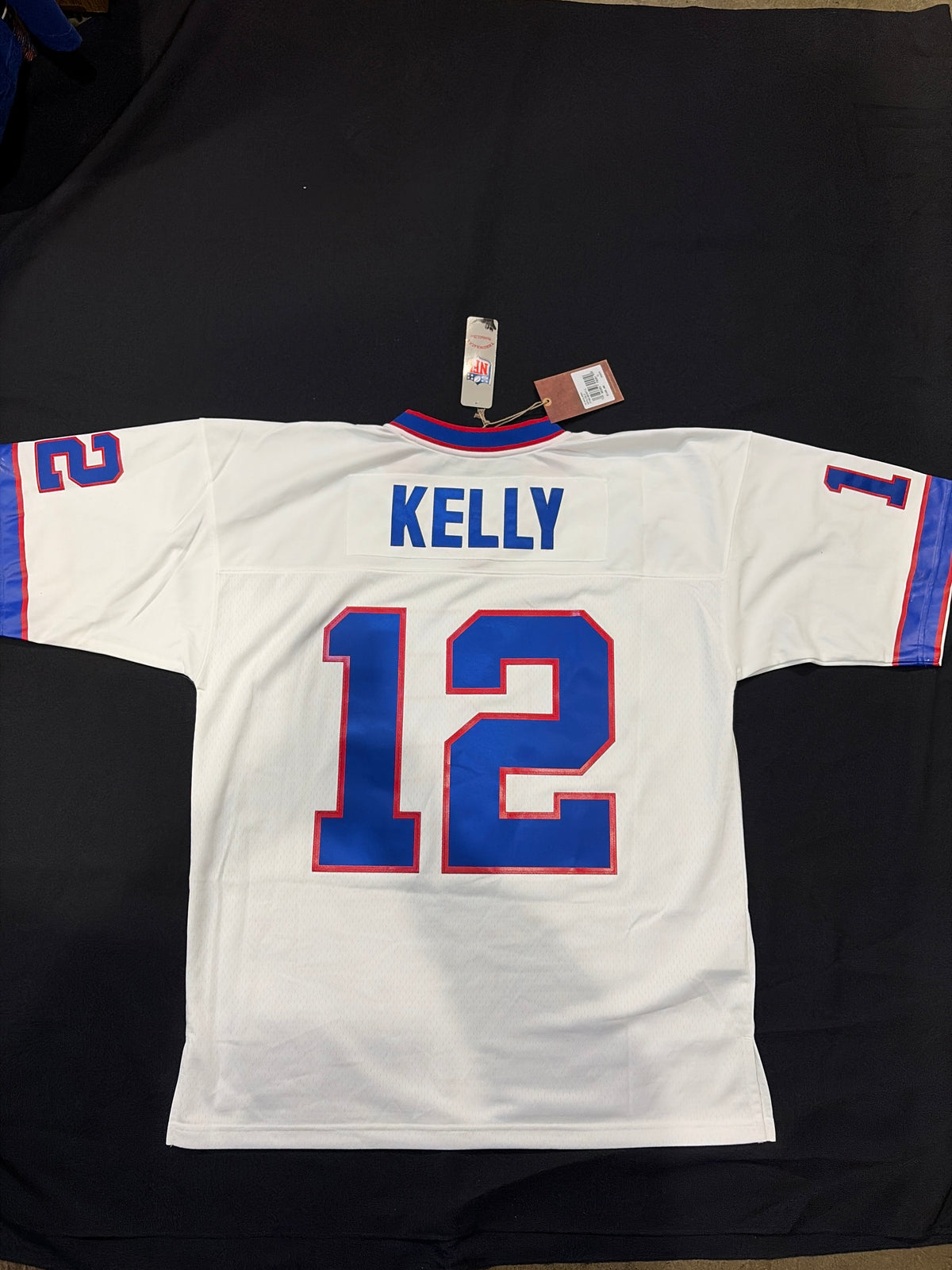 Buffalo Bills NFL Mitchell & Ness Legacy #12 JIM KELLY 1990 THROWBACKS JERSEY
