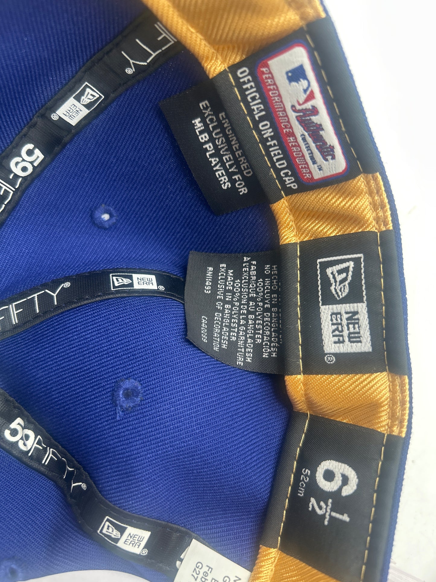 Los Angeles Dodgers World Series 2024 Champions 59Fifty Fitted Gold Edition Kids Hat