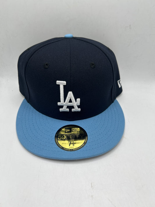 Los Angeles Dodgers MLB New Era 59Fifty Fitted Hat Navy Blue