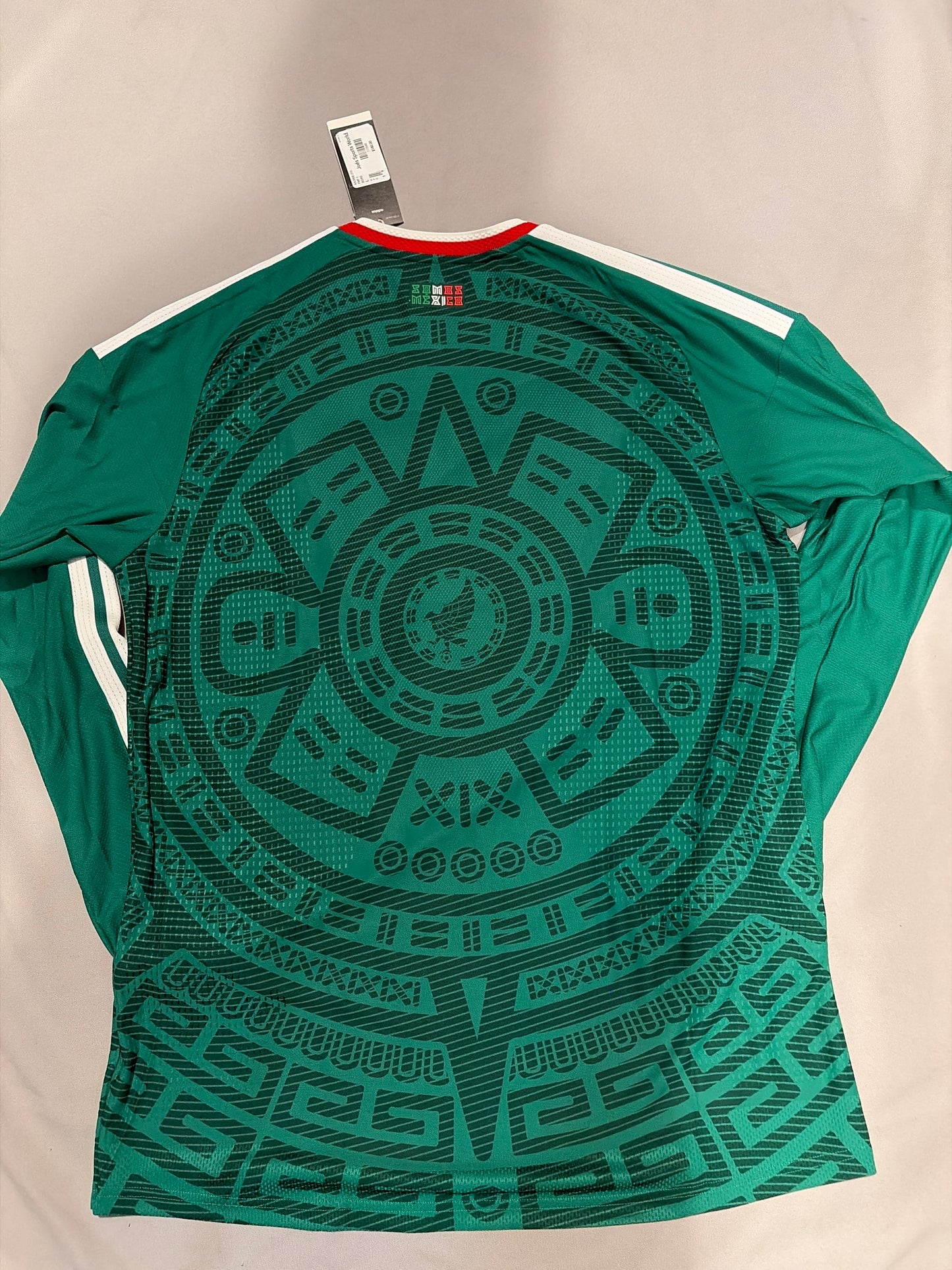Mexico Adidas Soccer World Cup Authentic Long sleeve Men Jersey
