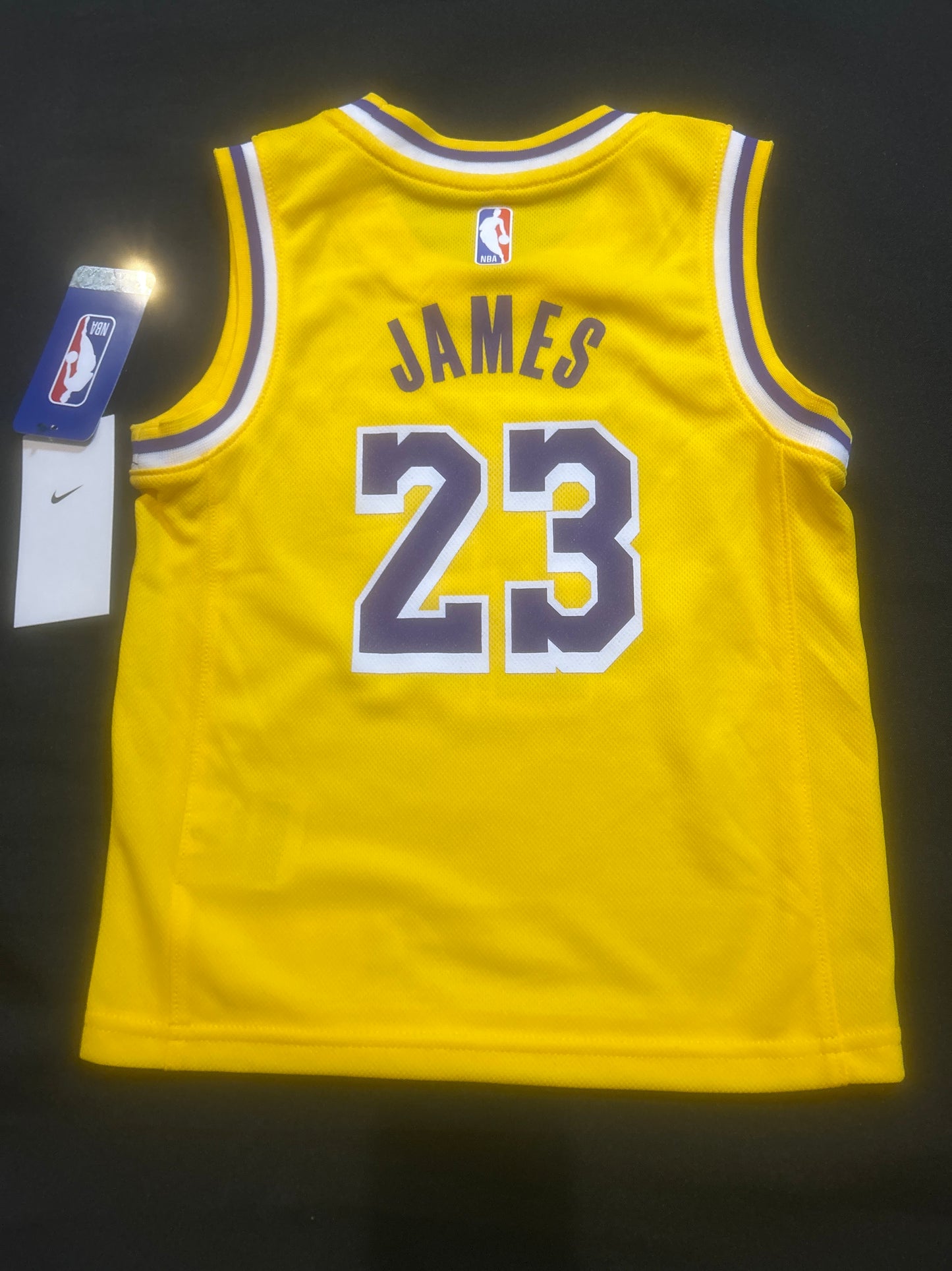 Los Angeles Lakers NBA Nike #23 LeBron James Kids Jersey