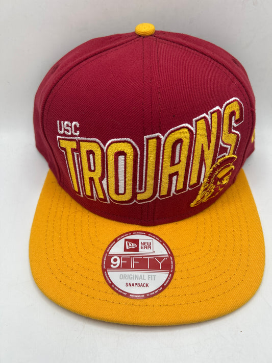 USC Trojans 9Fifty New Era Burgundy/Golden Yellow with Official Logo amd Lettering Snapback