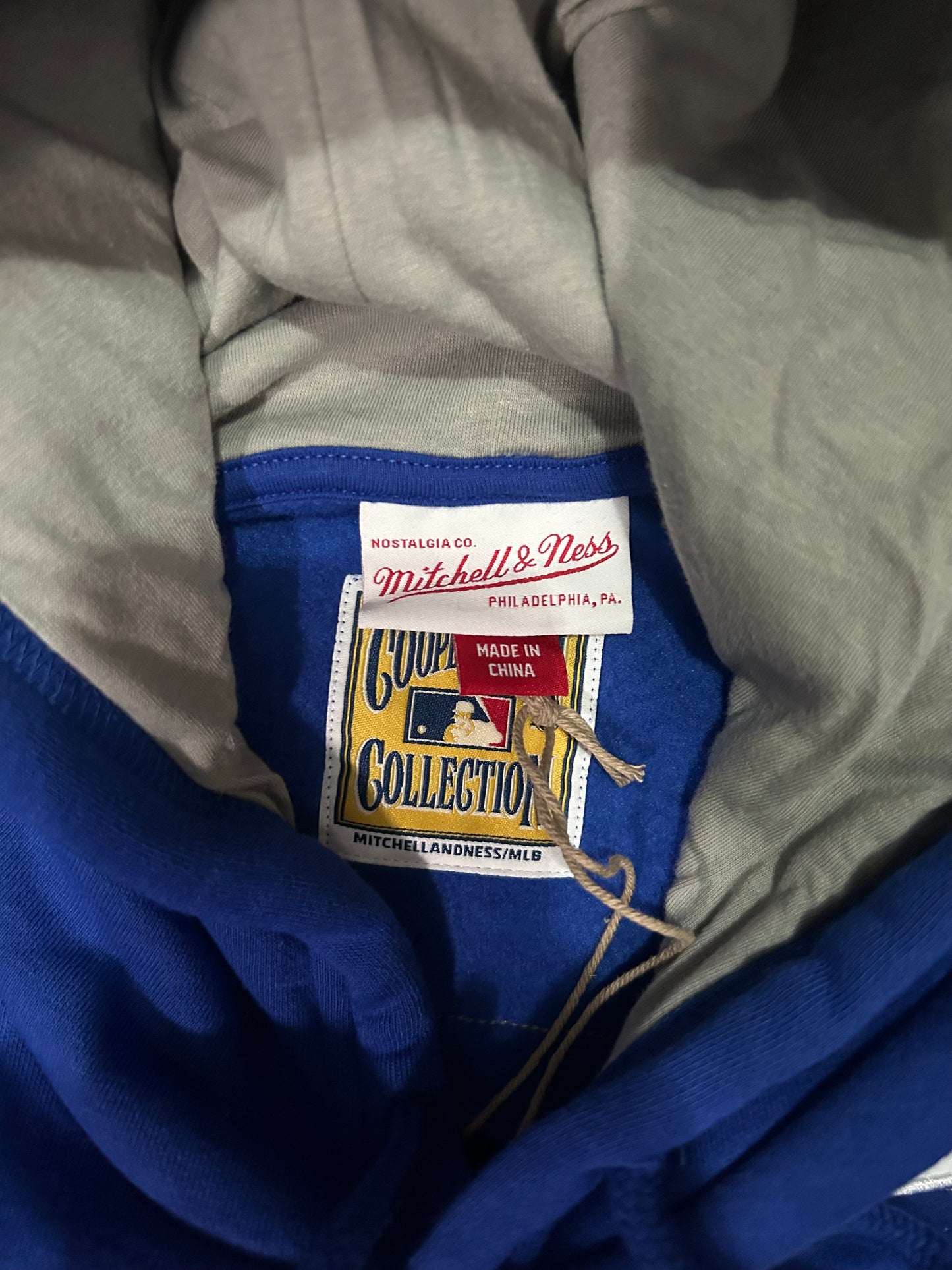 Los Angeles Dodgers MLB Mitchell & Ness Vintage Head Coach Hoodie