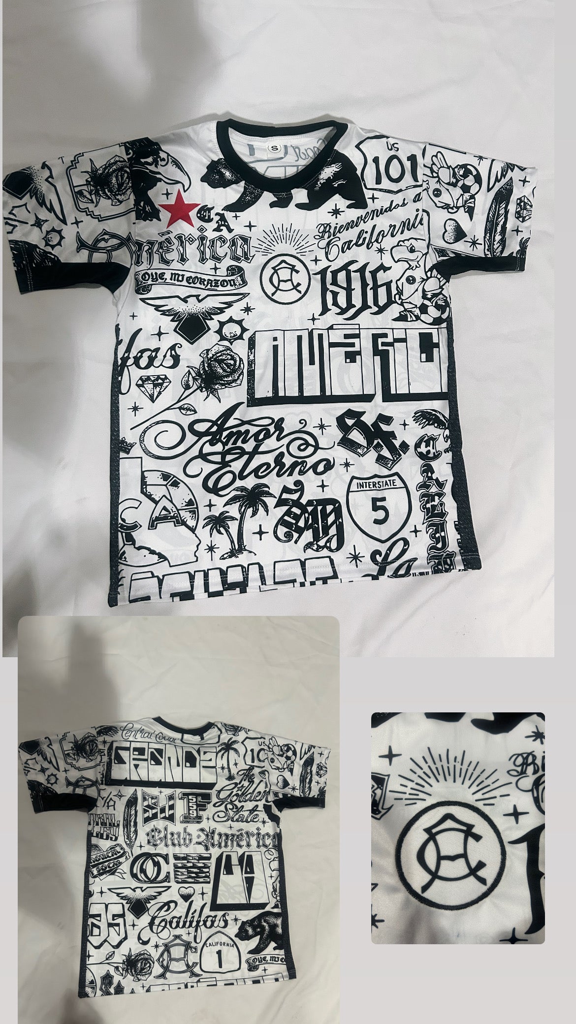 CLUB America Soccer Team Mens Replica Jersey