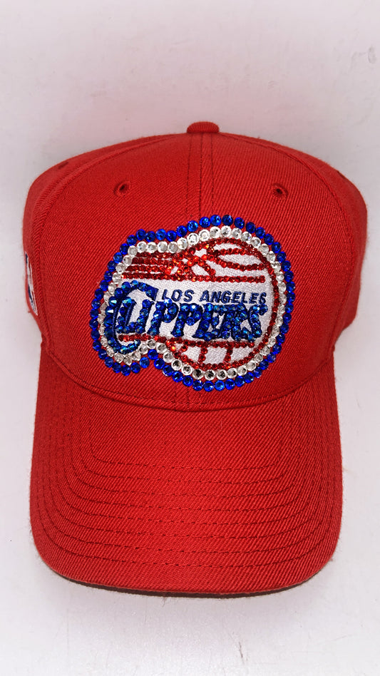 Los Angeles Clippers NBA Team Bedazzled Adjustable Hat