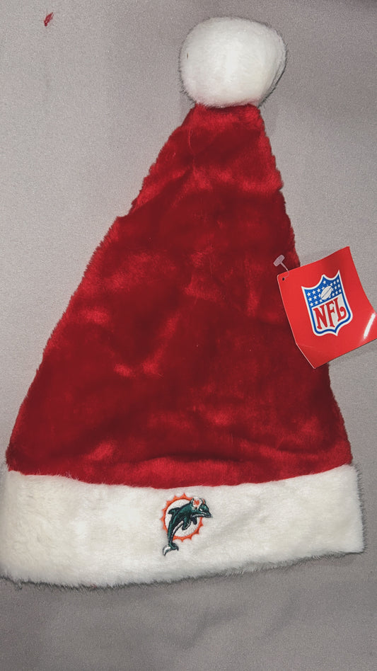 Miami Dolphins NFL Santa Hat