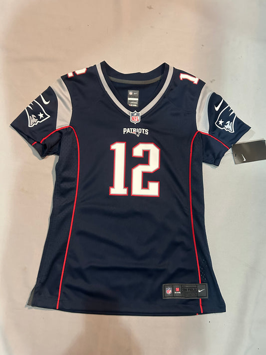 New England Patriots NFL Nike #12 Tom Brady Women Jersey