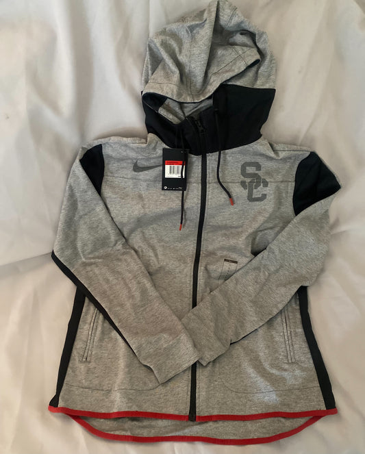 USC Trojans Nike Men Zip Up Hooded Jacket with Side Pockets