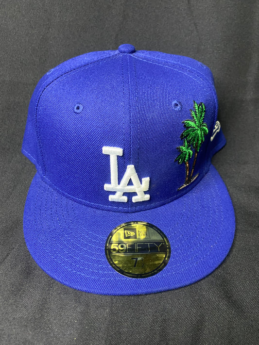 Los Angeles Dodgers MLB New Era 59FIFTY Beach Palms and Taco Fitted Hat