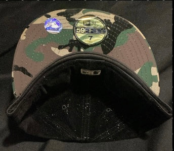 New York Yankees MLB New Era 59Fifty Black Camouflage Fitted Hat
