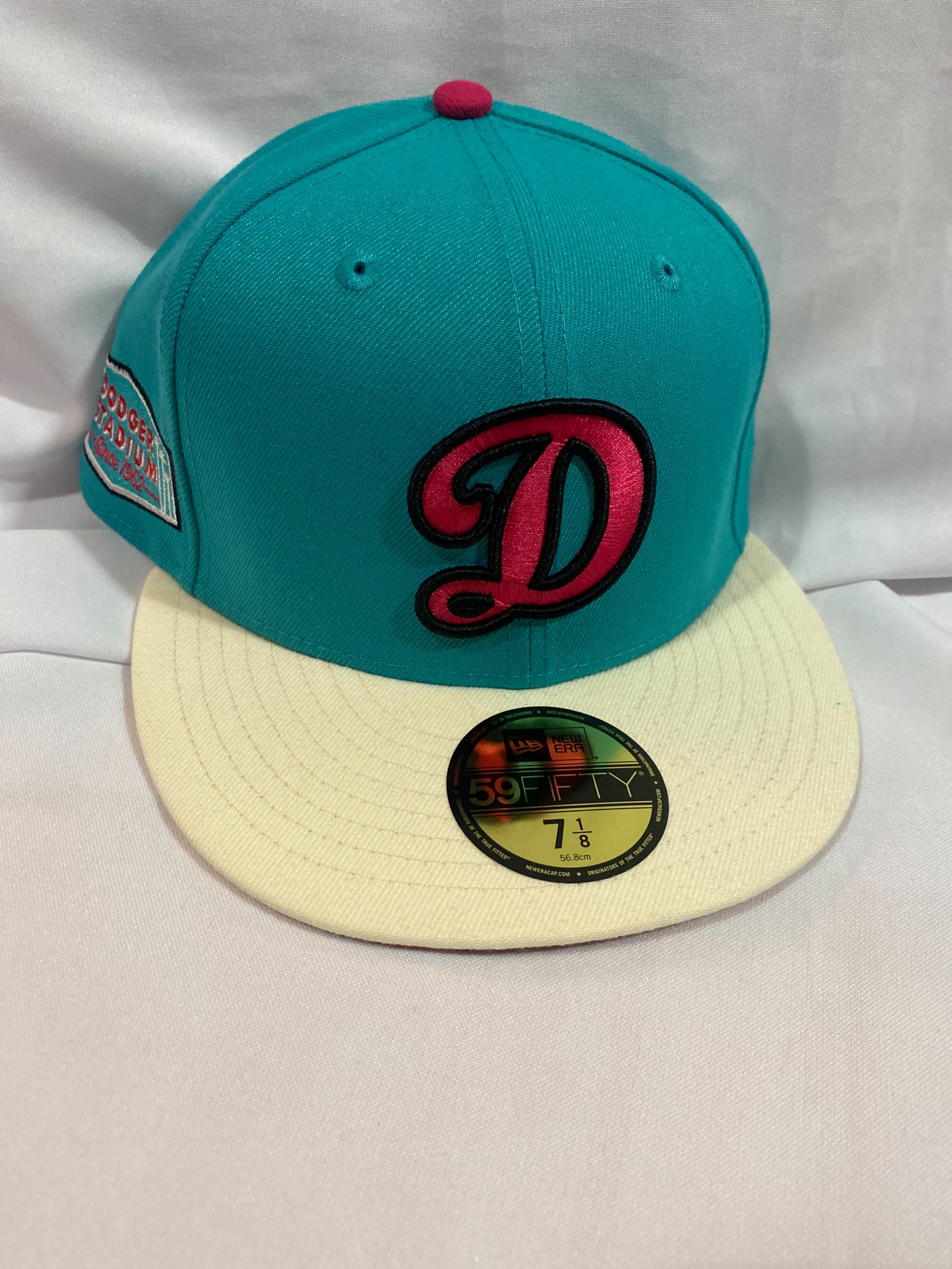 New Era 59FIFTY Casquette Ajustée Los Angeles Dodgers - Patch 40ème Anniversaire Stadium - Taille 7 1/2