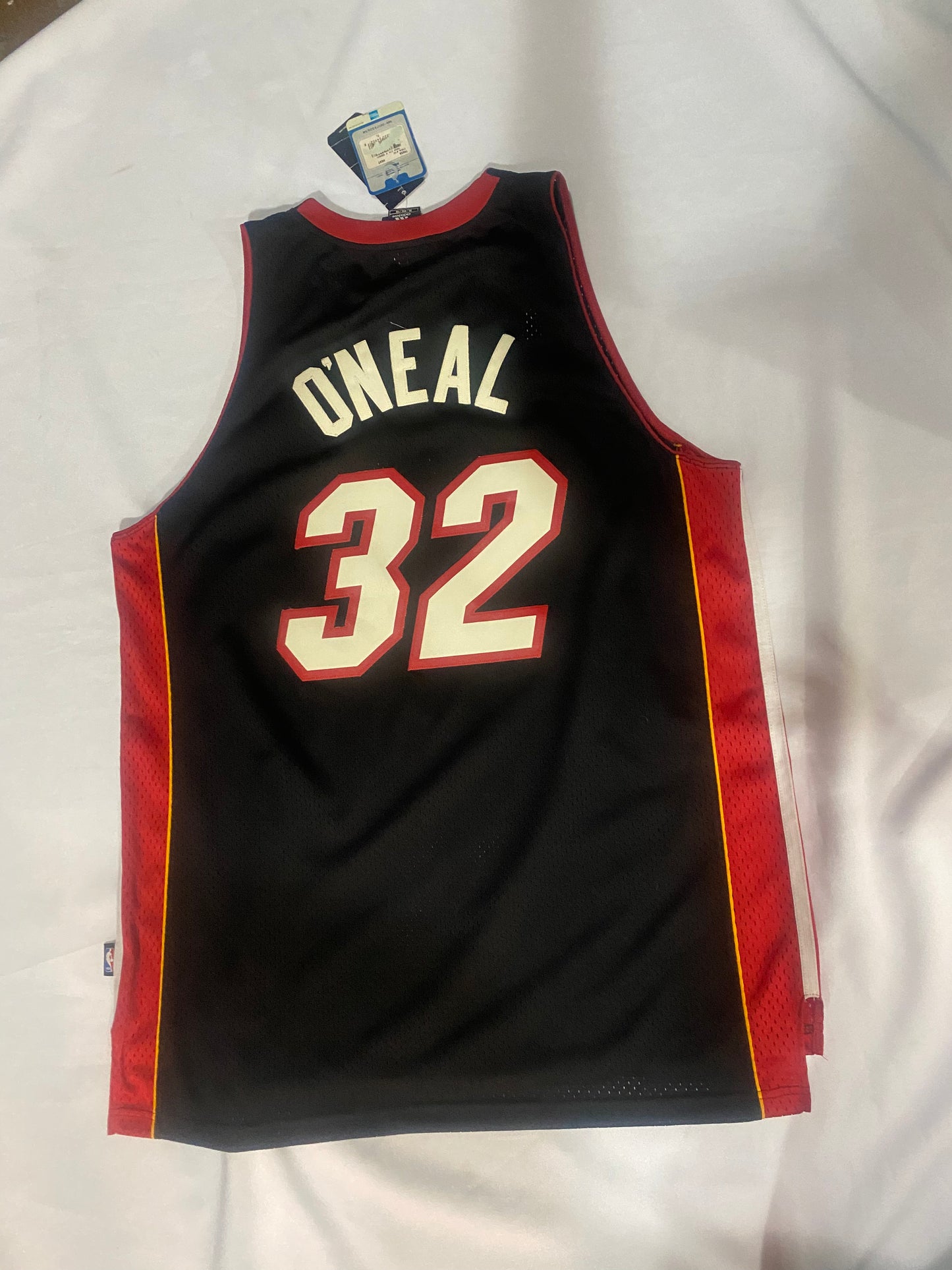 Miami Heat NBA Adidas #32 Shaquille O’Neal Mens Throwback Jersey