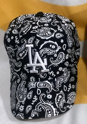 Los Angeles Dodgers MLB Genuine Merchandise Bandana Printed Blue Adjustable Hat