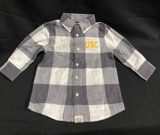 USC Trojans Infant Long Sleeve Flannel Shirt