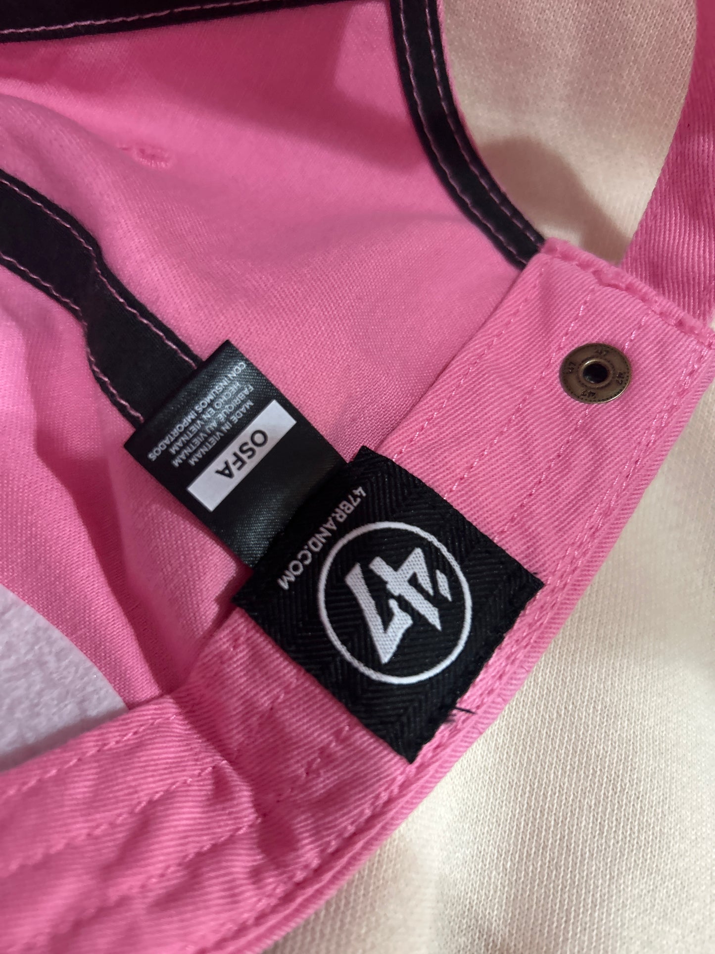 Los Angeles Dodgers 47 Clean Up Adjustable Hat - Rose