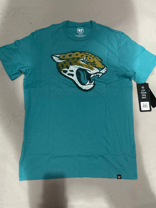 Jacksonville Jaguars NFL 47Brand Ocean Teal Premier Franklin Tee Men