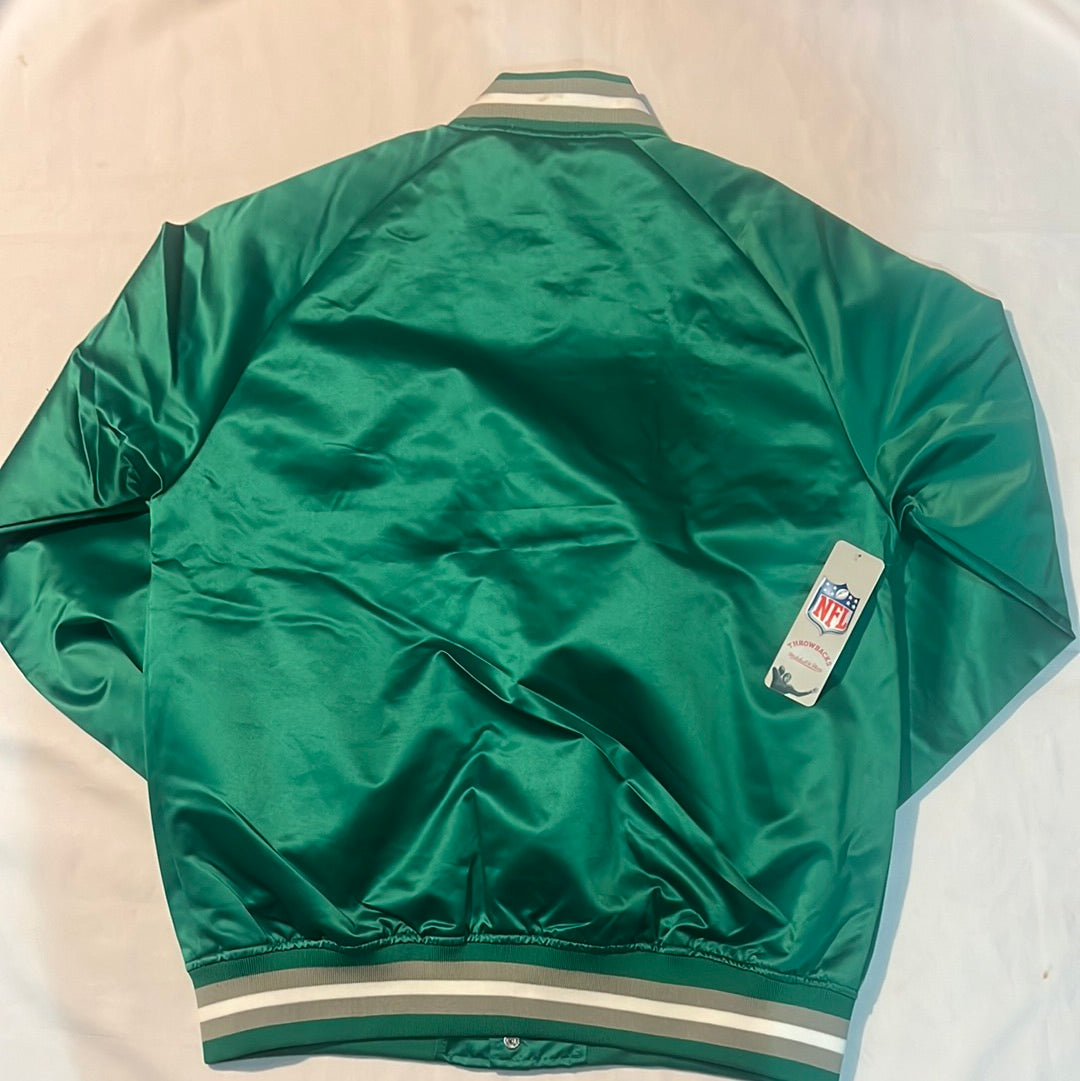 Philadelphia Eagles NFL Mitchell & Ness Nostalgia Co Throwback Satin Men’s Jacket