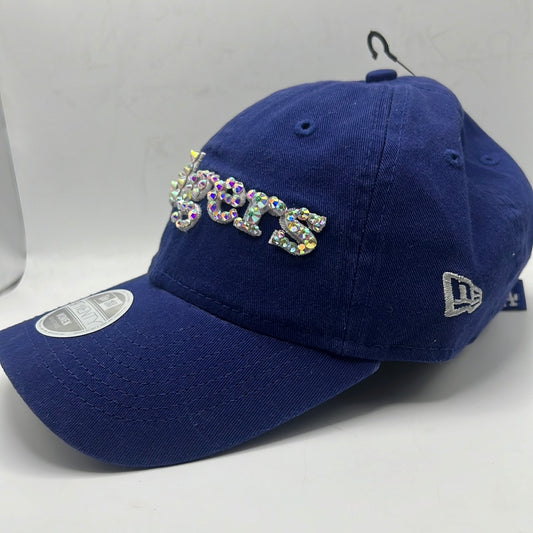 Los Angeles Dodgers MLB 9Twenty New Era Women Royal Blue Bedazzled Adjustable Hat