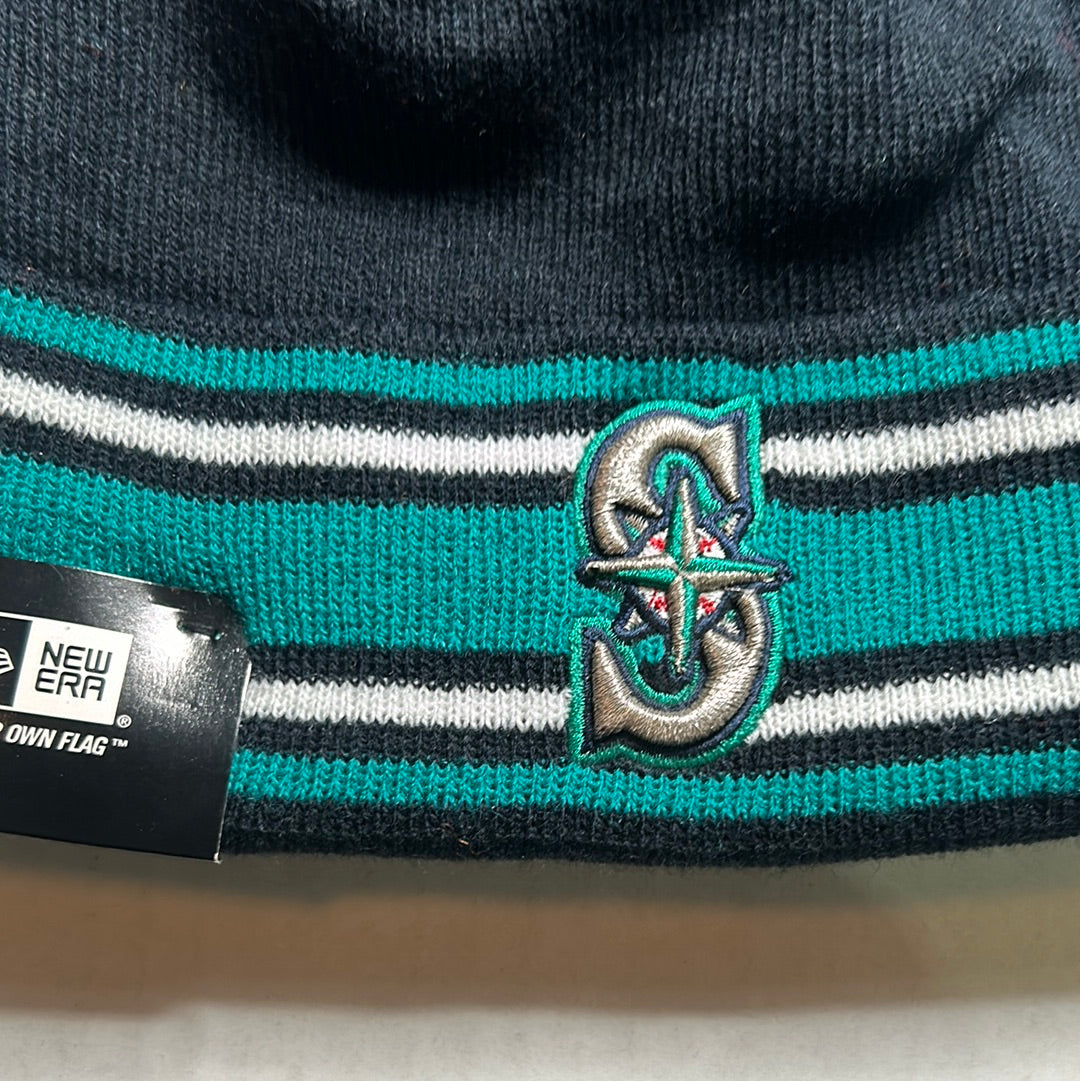 Seattle Mariners MLB New Era Cuffed Knit Pom Beanie