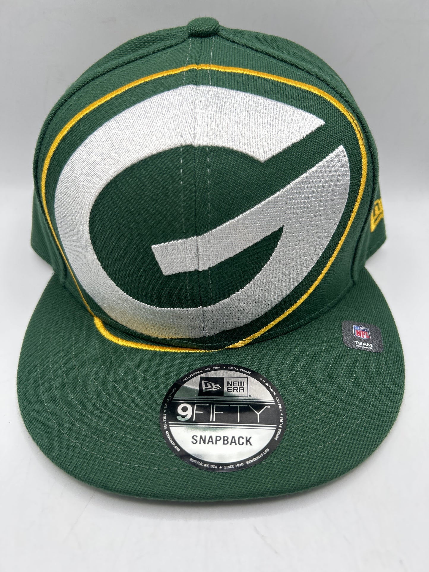 Green Bay Packers NFL New Era 59Fifty Oversized Logo Snapback