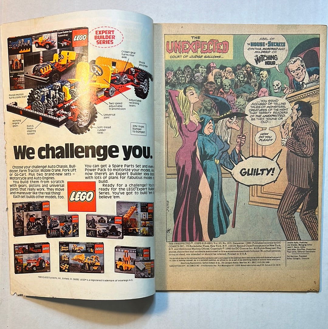 Unexpected by DC Comics “The House of Secrets and The Witching Hour!” No. 205 Comic Book