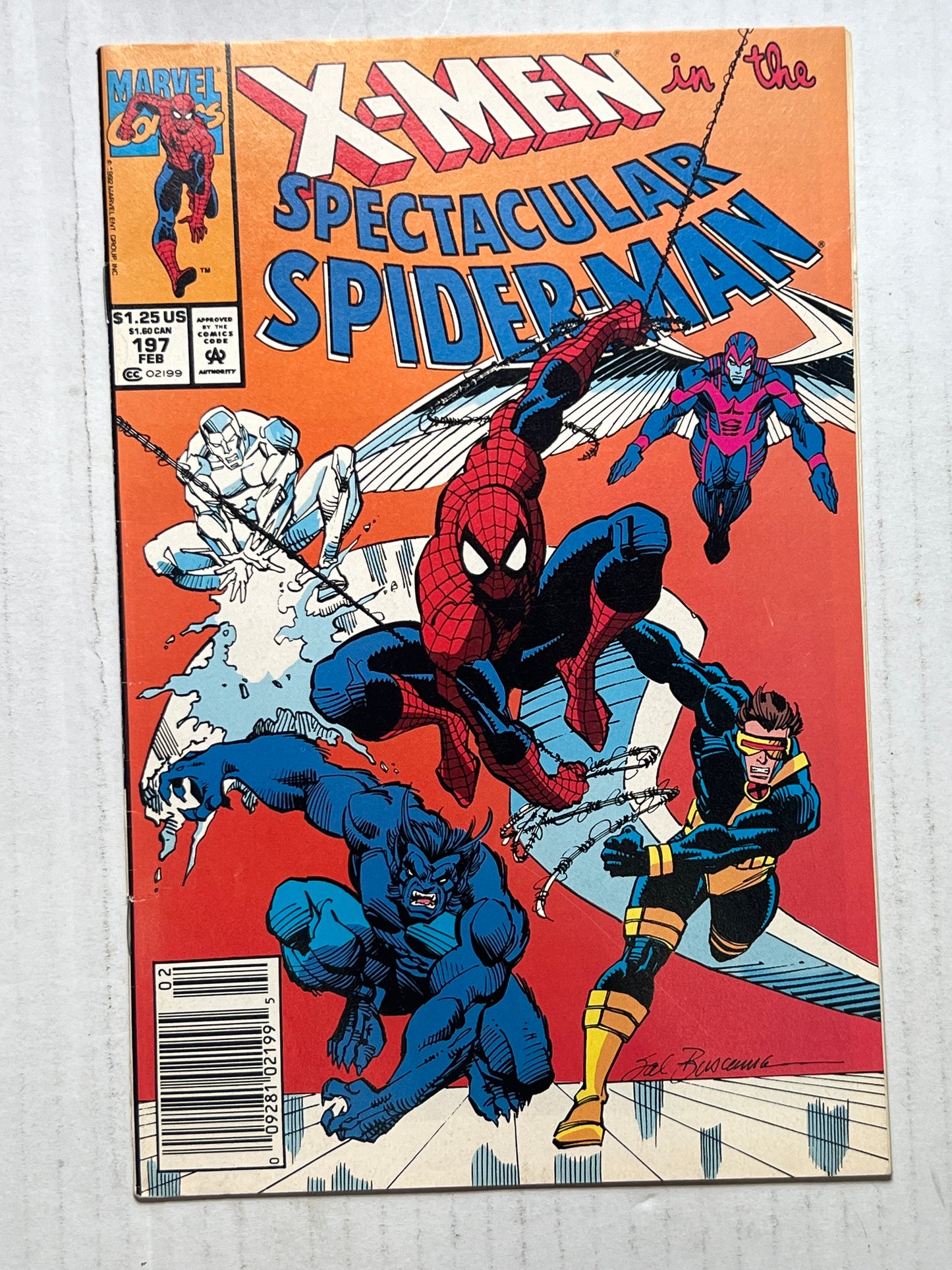 X-Men in the Spectacular Spider-Man by Marvel Comics Group #197 Feb 1992 Comic Book