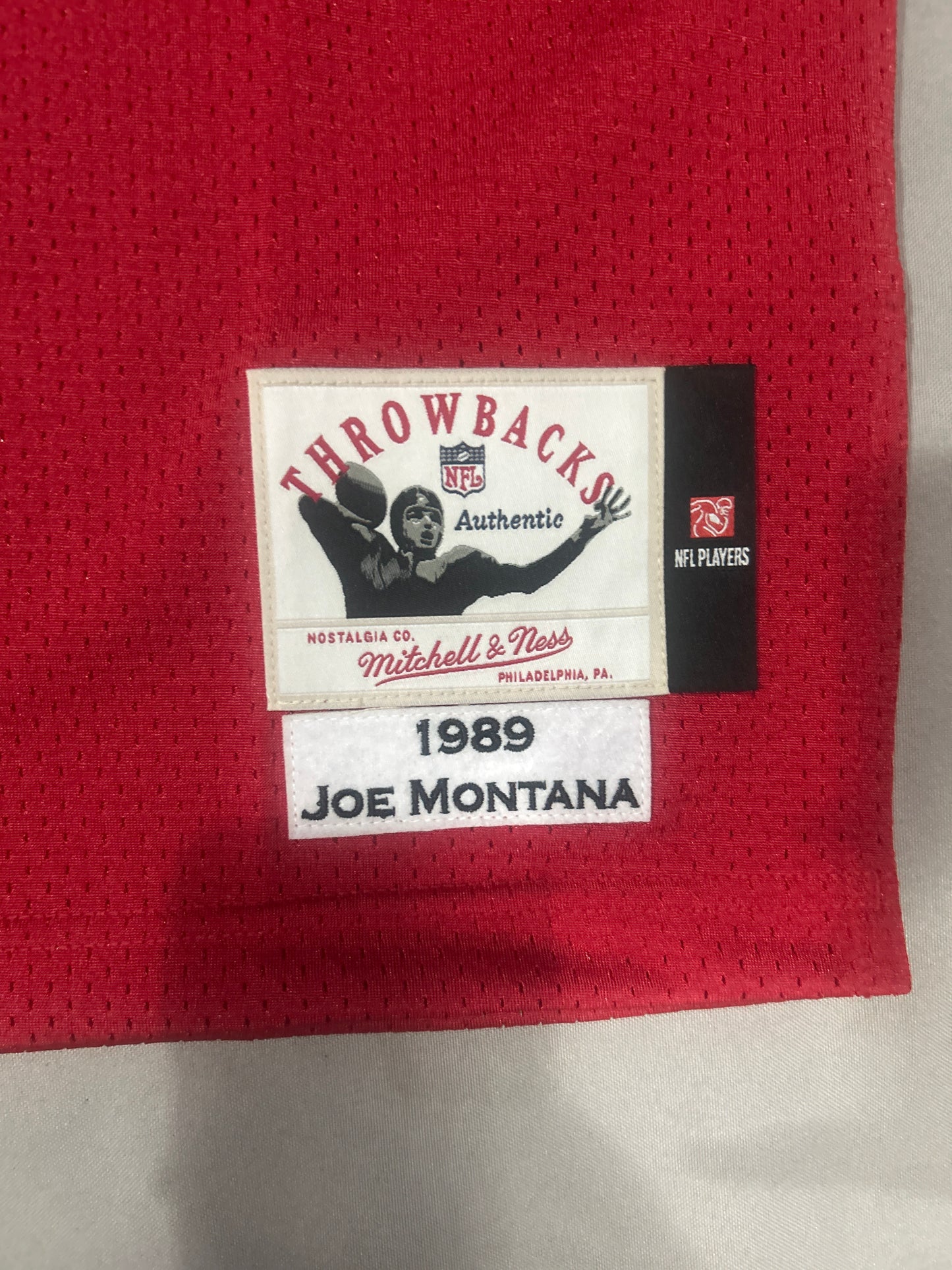 San Francisco NFL Mitchell & Ness Throwback Authentic #16 1989 Joe Montana Men’s Jersey