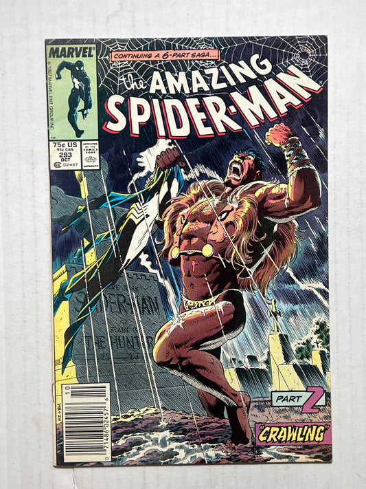 The Amazing Spider-Man By Marvel Comics Group “Crawling” Part 2 #293 Oct 1987 Comic Book