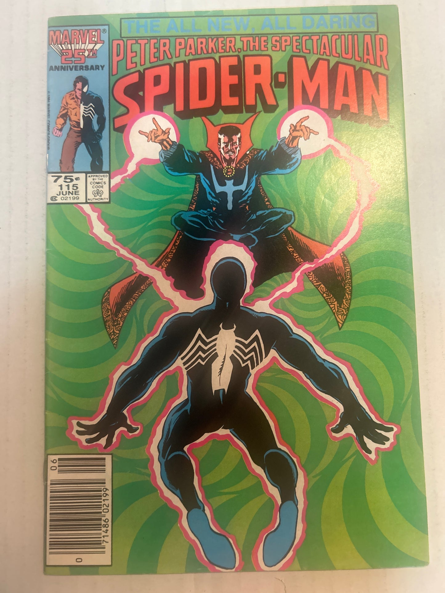 Peter Parker, The Spectacular Spider-Man by Marvel Comics Groups Marvel 25th Anniversary "The All new, All Daring" #115 Comic Book