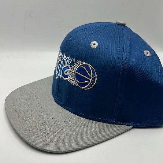 Vintage Orlando Magic NBA Adidas Hardwood Classics Retro Magic Blue/Silver Snapback Hat