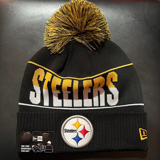 Pittsburgh Steelers NFL New Era Knit Pom Beanie