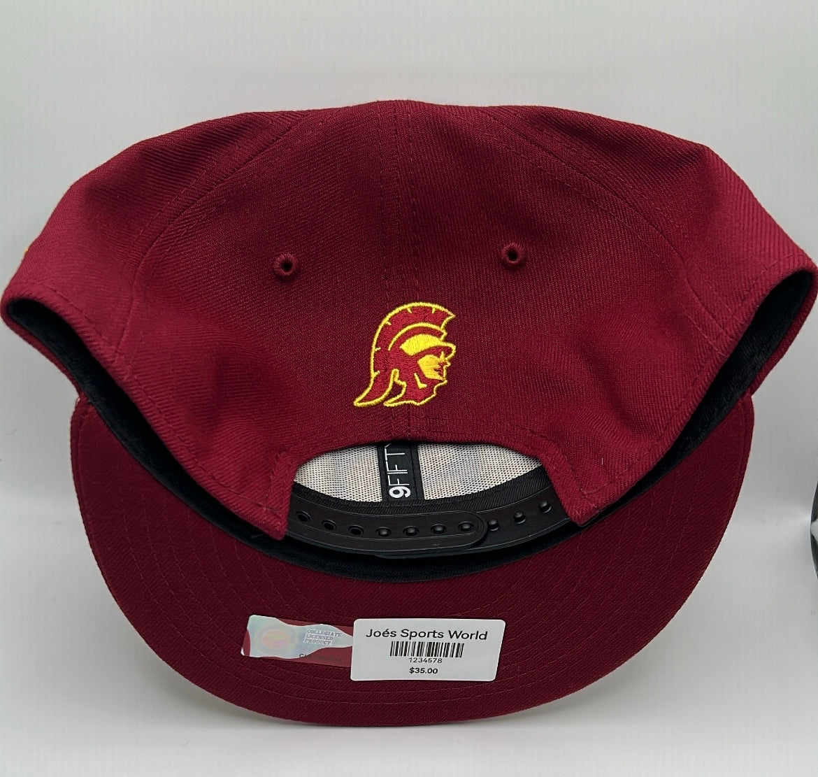 USC Trojans New Era  59Fifty Cardinal and Gold Letting Snapback