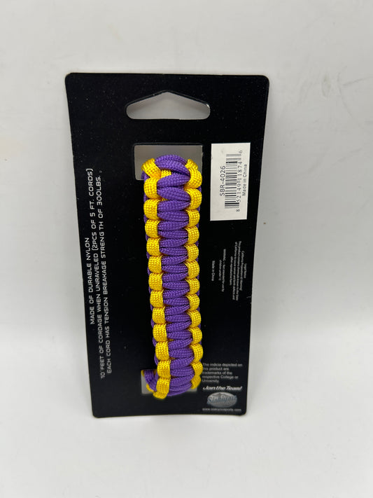 LSU Tigers Collegiate Survivor Bracelet