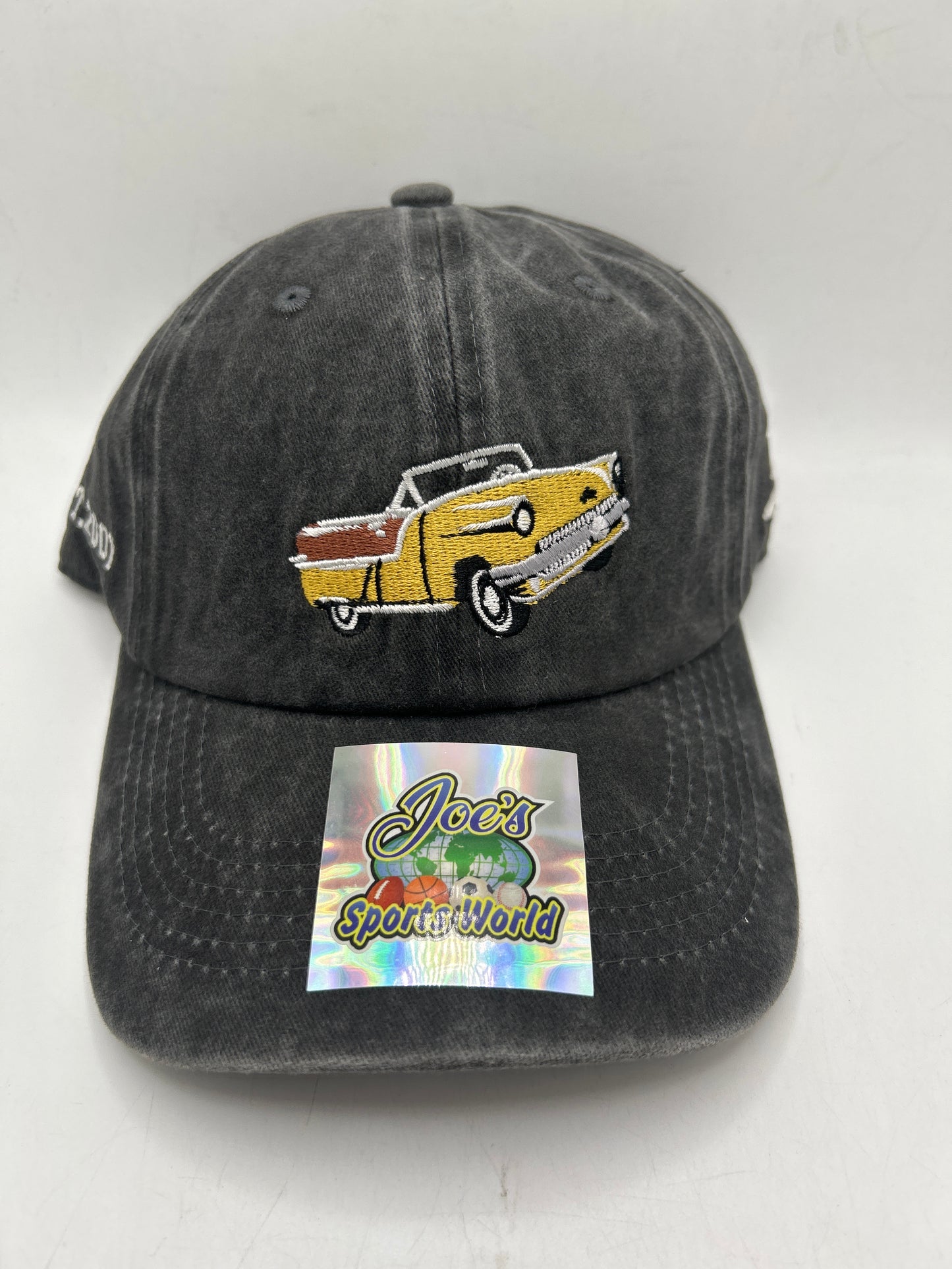 Vintage Washout Pick Up Truck Dad Hat JSW Authentic Adjustable Hat - Yellow