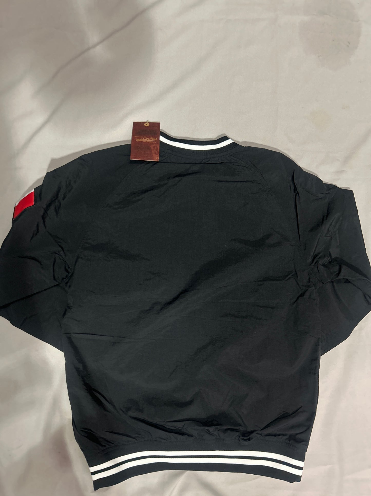 Los Angeles Dodgers MLB Mitchell & Ness Cooperstown Collection Black / Vintage Mexico Flag Nylon Pullover Jacket