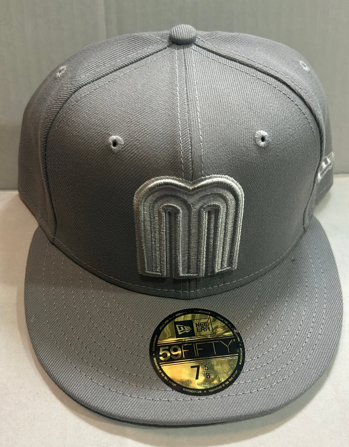 Mexico 2023 World Baseball Classic New Era 59Fifty B-Dub Fitted Hat - Silver