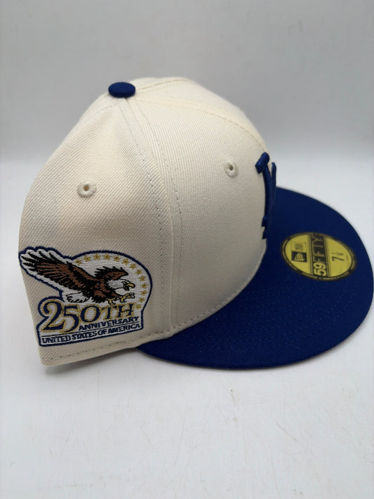 Los Angeles Dodgers MLB 250th USA Anniversary Side Path 59Fifty New Era Fitted Hat