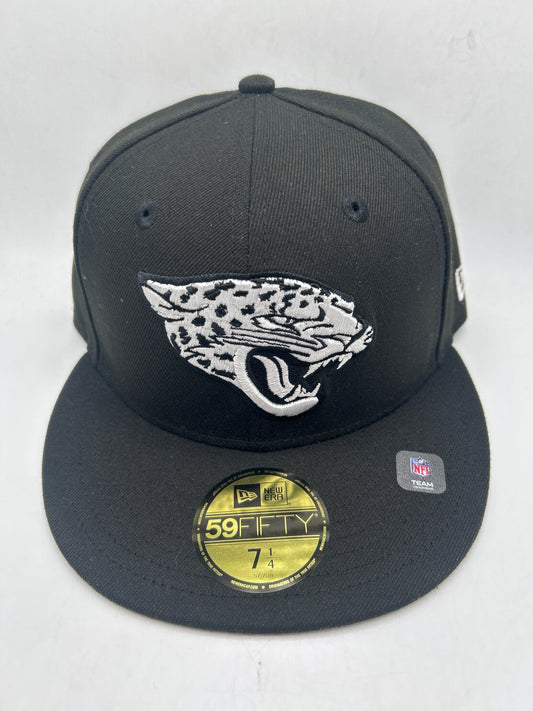 Jacksonville Jaguars NFL New Era 59fifty Classic Black/White Fitted Hat