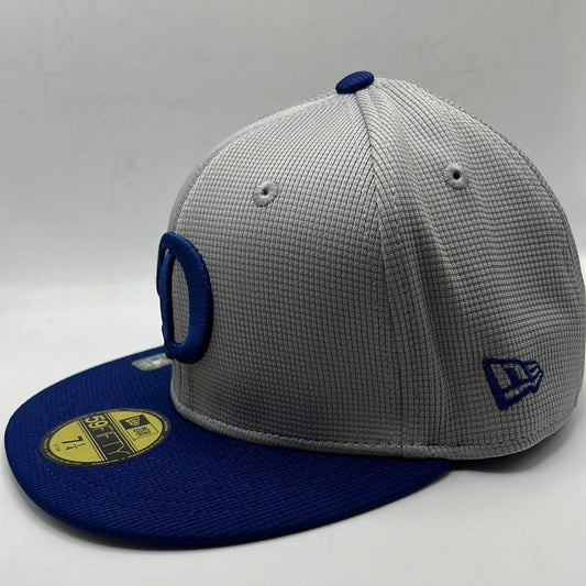 Los Angeles Dodgers MLB 2024 Batting  Practice New Era 59Fifty Grey Fitted Hat