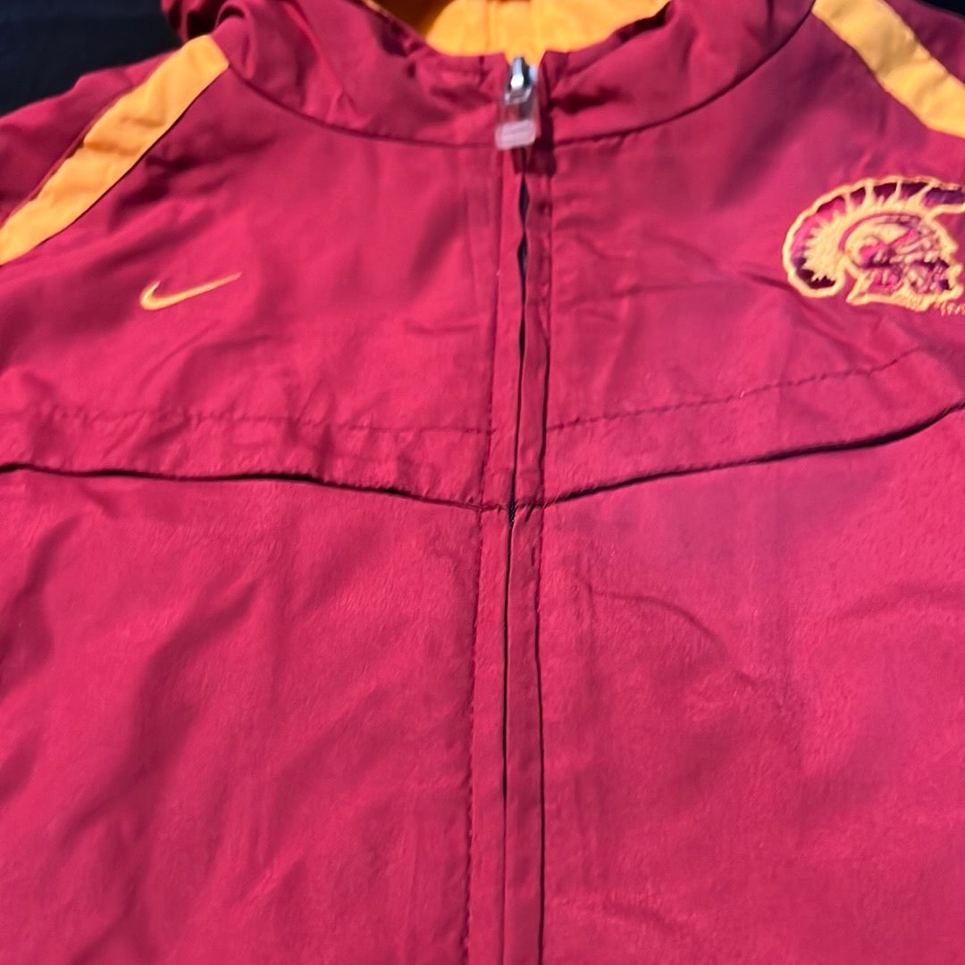 USC Trojans Nike with Trojans Logo and USC Lettering Embroidered Hooded Windrunner Full-Zip Infant 2-Piece Set