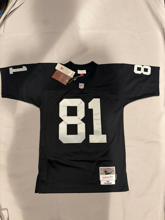 Las Vegas RAIDERS NFL  #81 Tim Brown Mitchell & Ness Men  1997 Legacy Collection Jersey