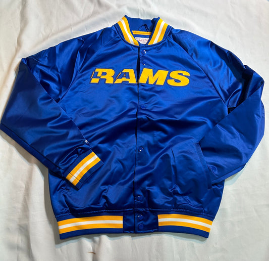 Los Angeles Rams NFL Mitchell & Ness Satin Lightweight Jacket