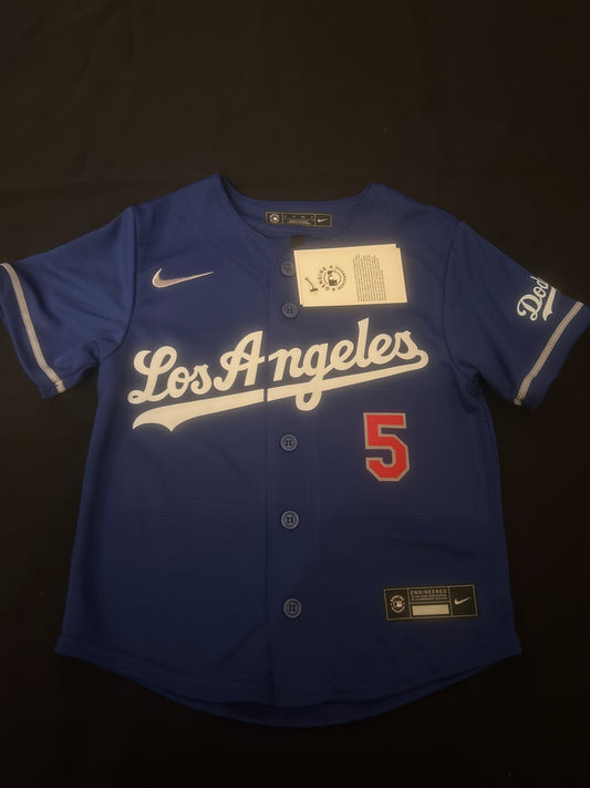 Los Angeles Dodgers MLB Nike Genuine Merchandise #5 Freeman Kids Jersey